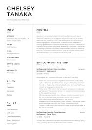 mcdonalds crew member job description