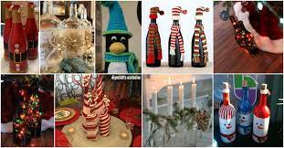 We have hundreds of fun decorations for your kitchen and home including wine bottle candelabras, wine cork cages, wine signs, and other hard to find wine decor. 20 Festively Easy Wine Bottle Crafts For Holiday Home Decorating Diy Crafts