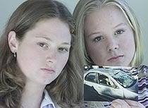 Seat belts save Bourne sisters in rollover