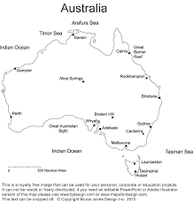 Australia printable, blank maps, outline maps • royalty free intended for free printable map of australia. Australia Printable Blank Maps Outline Maps Royalty Free