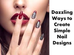 4 simple nail designs using a sponge. Dazzling Ways To Create Simple Nail Designs Black And White Shiftkiya Com
