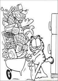 Garfield Food Coloring Pages In 2020 Food Coloring Pages Cartoon Coloring Pages Easter Coloring Pages