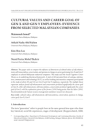 Soalan pengetahuan am malaysia 2019 selangor d. Pdf Cultural Values And Career Goal Of Gen X And Gen Y Employees Evidence From Selected Malaysian Companies