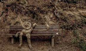 Monster In The Woods Photo Visual Hunt Photo On Wood Upholstered Bench Bench With Back
