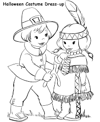 It Says Halloween Costume Coloring Page But With A Pilgrim An Indian Maiden And A T Free Thanksgiving Coloring Pages Pilgrims And Indians Disney Thanksgiving