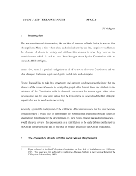 Pdf Ubuntu And The Law In South Africa