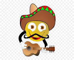 Cartoon Mexicans Smiley Guitar Sombrero Party Mexican Sombrero Hat Emoji Png Party Emoji Png Free Transparent Emoji Emojipng Com