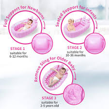 The large tub includes an inclined positioner that can be removed as your baby grows. Buy Relaxing Baby Inflatable Baby Bathtub Newborn Baby Bathtub Seat For Infant Non Slip Baby Pool For Sitting Up Portable Toddler Tub Shower Foldable Travel Tub With Pool Toy Air Pump Accessories Online