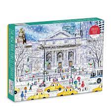 Galison michael storrings 500 pc summer at the amusement park jigsaw puzzle. Michael Storrings New York Public Library 1000 Piece Jigsaw Puzzle Galison