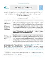 With some practical knowledge, you can become your child's most important ally in learning to live with the disease. Pdf Child To Parent Violence And Parenting Styles Its Relations To Problematic Use Of Social Networking Sites Alexithymia And Attitude Towards Institutional Authority In Adolescence