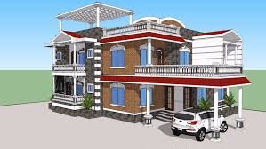 Sketchup + max dae 3ds dwg fbx obj. Duplex House 3d Warehouse