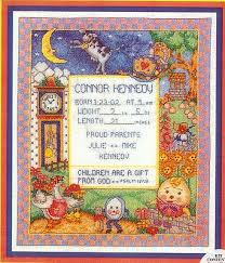 Get unlimited access to hundreds of free patterns. Fairy Tale Baby Nursery Rhyme Birth Record Counted Cross Stitch Sampler Kit On Ebay Baby Cross Stitch Patterns Baby Cross Cross Stitch Kits