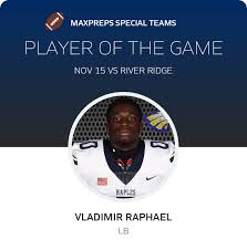 Vladimir Raphael's High School Career Home