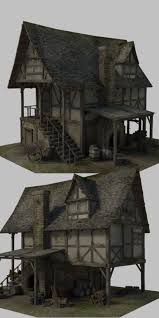 Medieval Forge Extended License 3d Models 3d Figure Essentials Gaming Dante78 Medieval Houses Fantasy House Minecraft Architecture