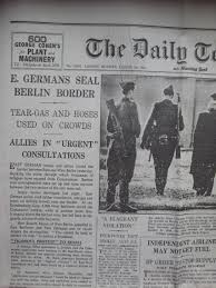 Berlin—germany is marking the 30th anniversary of its reunification on saturday, drawing a generally positive picture of the progress made in knitting together east and west amid celebrations that are. Historic Newspapers The Berlin Wall Oxfam Wilmslow