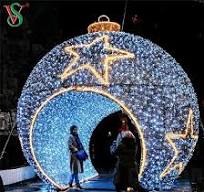 New Christmas Decorative Outdoor LED Large 3D Ball Motif Lights