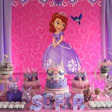 Sofia The First Birthday Party Ideas Photo 1 Of 7 Sofia The First Birthday Party Princess Sofia Birthday Party Ideas 1st Birthday Party For Girls