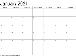 Download or print dozens of january 2021 calendar templates. 2021 January Calendars Handy Calendars