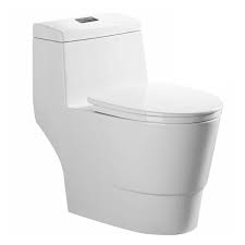 Sourcing guide for toilet pedestal basin: Fine Fixtures Modern Dual Flush Elongated One Piece Toilet Seat Included Reviews Wayfair