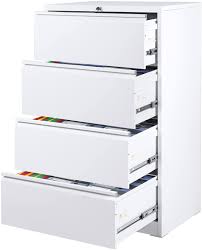 Heavy duty extruded aluminum 1/8 thick. Buy Lateral File Cabinet 4 Drawer Lateral Filing Cabinet With Lock Metal Steel White File Cabinets For Home Office Intergreat Online In Turkey B098pyd6xv