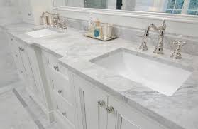 Instead, they add to the intrigue of each unique piece. Super White Granite Looks So Elegant With This Bumped Out Bathroom Vanity A Unique Feature In Any Bathroo Granite Bathroom Super White Granite White Granite