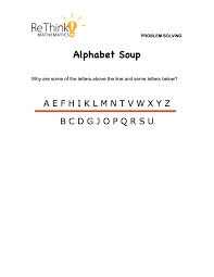 alphabet soup why are some letters above the red line and