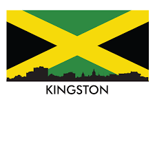 Kingston Jamaica Skyline Jamaican Flag Art Print By Awesomeart X Small Jamaican Flag Flag Art Kingston Jamaica