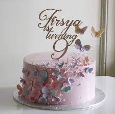 I had 4 days to make the flowers and butterflies and dust them, ganache, cover and decorate the cake. Flower And Butterfly Cake Butterfly Birthday Cakes Birthday Cake Girls Birthday Cake With Flowers