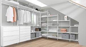Customized for sloped ceiling designs shelving systems and closets with sliding doors are wonderful ideas for any storage. Slanted Ceiling Shelf The Perfect Storage Solution Under Slanted Ceilings Regalraum