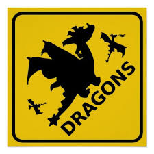 Beware Of Dragons Warning Sign Zazzle Com In 2021 Custom Posters Sign Poster Poster Prints