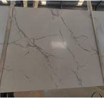 Newly Designed Classic Artificial White Marble Slab Pieces PVC Waterproof  Fireproof Crystal Rocks for Carbon Rock Plate Walls
