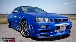 Bayside Blue R34 Nissan GT-R driven by Paul Walker for sale