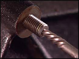 One method used by experts when removing rusted pipe plugs from cast iron is to apply heat on the iron then melting a candle over the threads. Removing Broken Seized Fasteners The Tool Corner