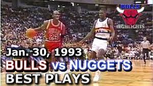 Get a summary of the chicago bulls vs. Jan 30 1993 Bulls Vs Nuggets Hd Highlights Youtube