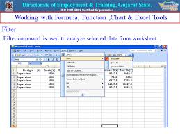 Lesson No 11 Working With Formula Function Chart Excel