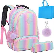 Great For Girls Unicorn Backpack Set 3 In 1 Boys School Backpack 2pcs Sets Kids School Bookbags Elementa School Bookbags Girls Bags Fashion Girls Backpack Kids