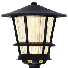Hampton Bay Low Voltage Led Black Outdoor 2 Tier Path Light 21400 4 Pack