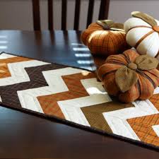 Scrap Lab Table Runner And Pumpkins Fall Table Runners Chevron Table Runners Table Runner Pattern