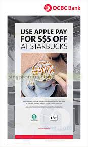Ocbc titanium rewards credit card earn 50 ocbc$ (worth 20 miles) for every s$5 spent on shopping (ocbc$ will be awarded for every s$5 spent on a per transaction basis. Starbucks Save 5 Off Your Purchase With Ocbc Cards On Apple Pay At All Outlets Valid Till 16 Sep 2018