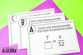 Answer key , algebra review Products All Things Algebra