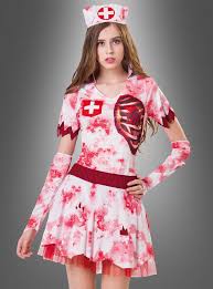 Alle jahre wieder wabern nebelschwaden durch die straßen und von überall her grinsen einen leuchtende kürbisköpfe. Bloody Zombie Nurse Costume Kostumpalast De