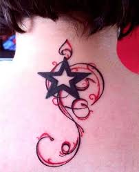 Neck Star Tattoo For Girls Ense Yildiz Dovmesi Dovme Tasarimlari Yildiz Dovmeleri Yildiz