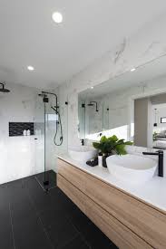 Dark Floor Tile W Light Walls Double Shower In 2019 Regarding 101 Bathroom Ideas Dark Master Bathroom Design Small Master Bathroom Ensuite Bathroom Designs