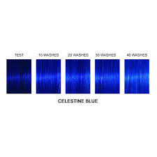 Hair dye can stain along your hairline and face where the dye was applied. Celestine Blue Professional Gel Semi Permanent Hair Color Tish Snooky S Manic Panic
