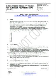 Iahcsmm sample policy & procedure for loaner instrumentation introduction this sample policy & procedure on loaner instrumentation is a draft/template and can be applied to other services and used for other types of loaners. Information Security Vendor Management Policy
