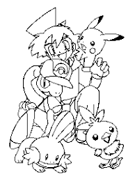 Telecharger gratuitement des coloriages de pokemon, imprimer ensuite le dessin pour votre enfant. Coloriage Pokemon Page 1