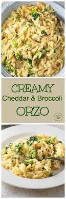 Creamy Cheddar Broccoli Orzo Happily Unprocessed Recipe Broccoli Cheddar Pasta Side Dishes Pasta Dishes
