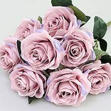 Check spelling or type a new query. Amazon Com Artificial Silk Fake Flowers Rose Floral Decor Bouquet 10 Heads Fake Flowers For Decoration In Vase Silk Flowers In Vase For Home Decor Dusty Rose Silk Flowers Bunch Roses Lilac Pink