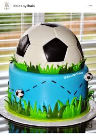 Pin By Pal Orsolya On Festas Infantis Soccer Birthday Cakes Soccer Ball Cake Soccer Cake