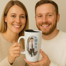 Travel Mug Personalized, Customize With Artwork, Text, Photos, All Artwork  Goes Under the Glaze so Dishwasher Safe, Flip Top, Holds 16 Ounce